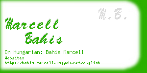 marcell bahis business card